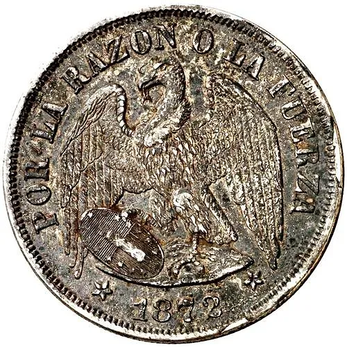 1 песо 1872 [Чили]