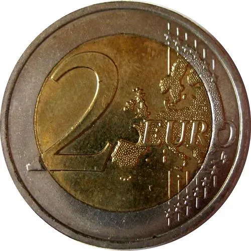 2 евро 2008, замок Берг [Люксембург]