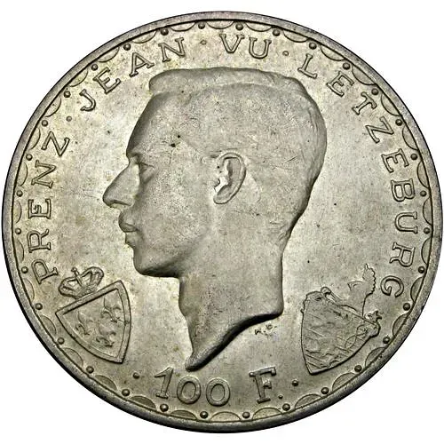 100 франков 1946, 600 лет со дня смерти Иоганна Люксембургского [Люксембург]