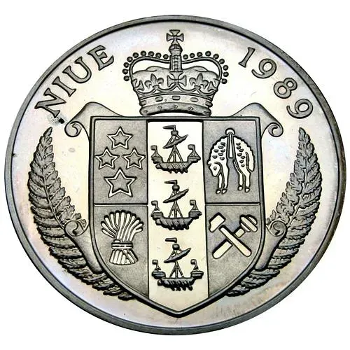 50 долларов 1989, Штеффи Граф [Ниуэ] Proof