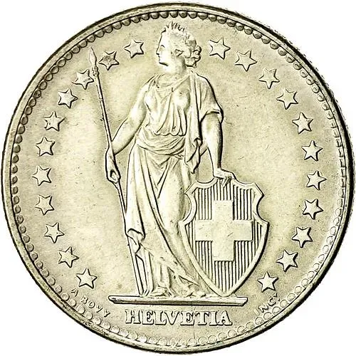 2 франка 1965 [Швейцария]