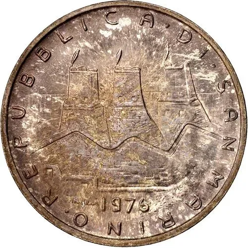 500 лир 1976, дерево [Сан-Марино]