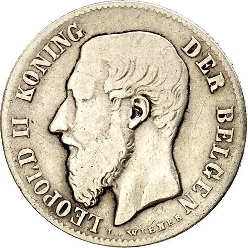 50 сантимов 1886, BELGEN [Бельгия]