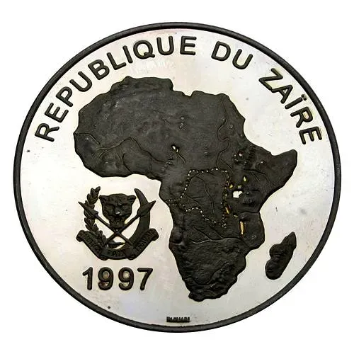 1000 новых заиров 1997, Португальская каравелла [Демократическая Республика Конго / Заир] Proof