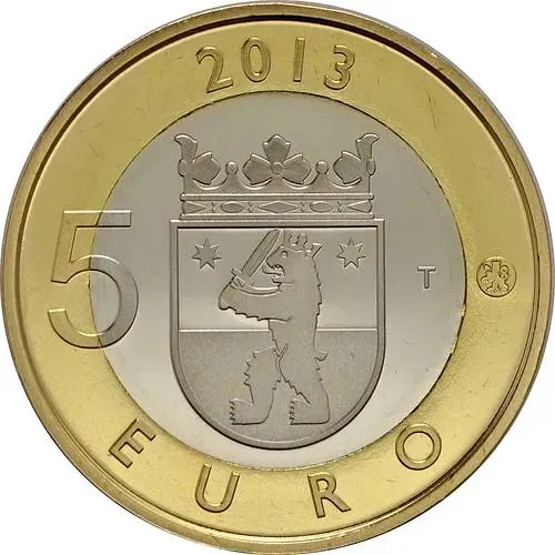 5 евро 2013, некрополь Саммаллахденмяки [Финляндия]