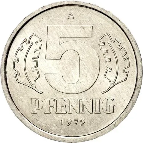5 пфеннигов 1979, А [Германия / ГДР]