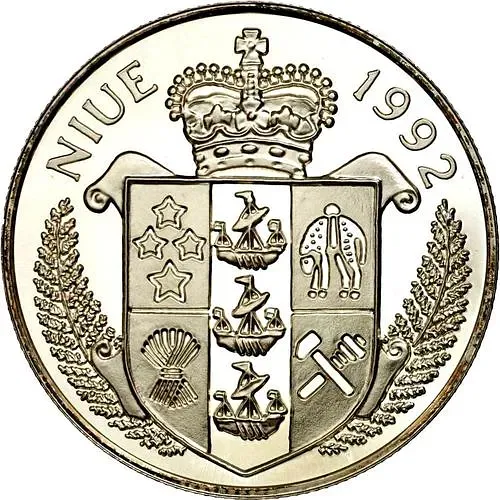 5 долларов 1992, бег [Ниуэ] Proof