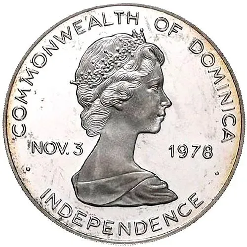 20 Dollars 1978, 50th Anniversary of the Graf Zeppelin Airship Construction [Dominica] Proof