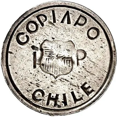 1 песо 1865, Copiapo [Чили]