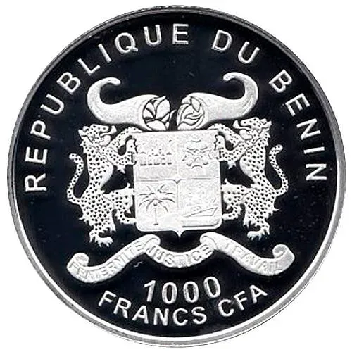 1000 франков 2012, Египет [Бенин] Proof