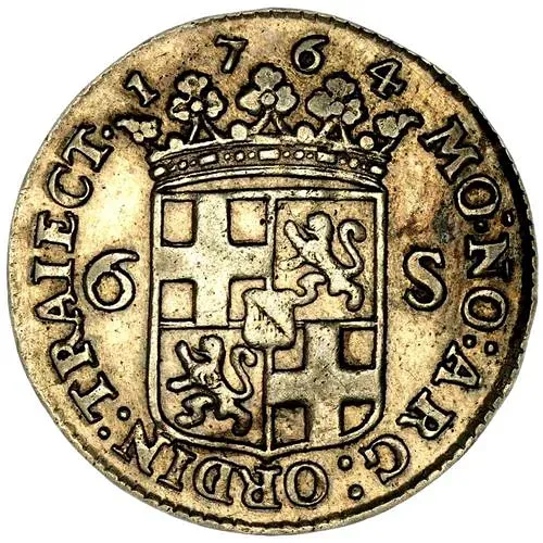 6 стюверов 1764, Утрехт [Нидерланды / Республика Соединённых провинций Нидерландов]
