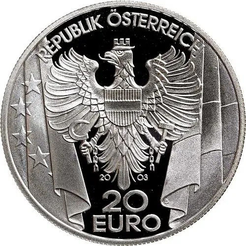 20 евро 2003, план Маршала [Австрия] Proof