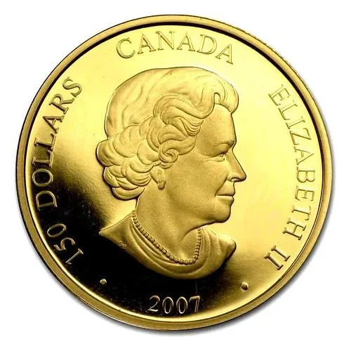 150 долларов 2007, год Свиньи [Канада] Proof
