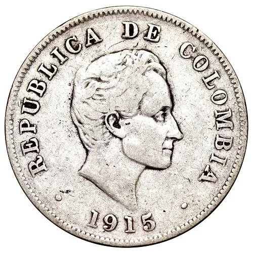 50 сентаво 1915 [Колумбия]