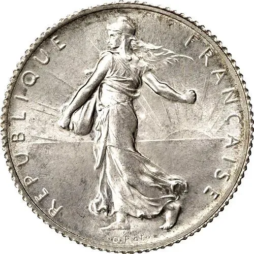 1 франк 1920, серый цвет [Франция]