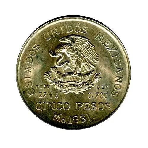 5 песо 1951 [Мексика]