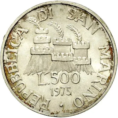 500 лир 1975, Скульптор [Сан-Марино]