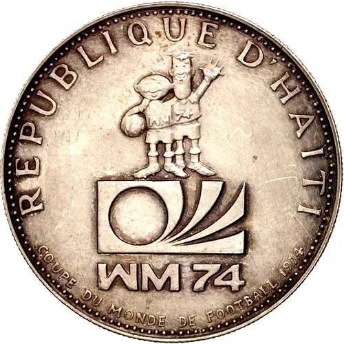 25 гурдов 1973, Чемпионат мира по футболу 1974 [Гаити] Proof