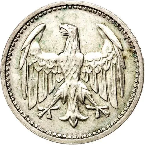 3 марки 1924, F, знак монетного двора "F" — Штутгарт [Германия]