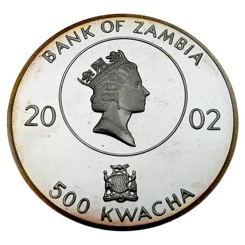 500 квач 2002, XX летние Олимпийские Игры, Мюнхен 1972 [Замбия] Proof