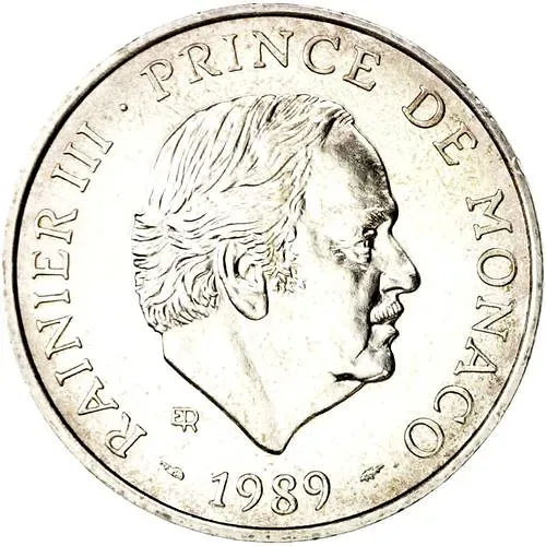100 франков 1989, 40 лет правления Ренье III [Монако]