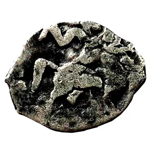 денга Михаила Федоровича 1613-1645, всадник вправо