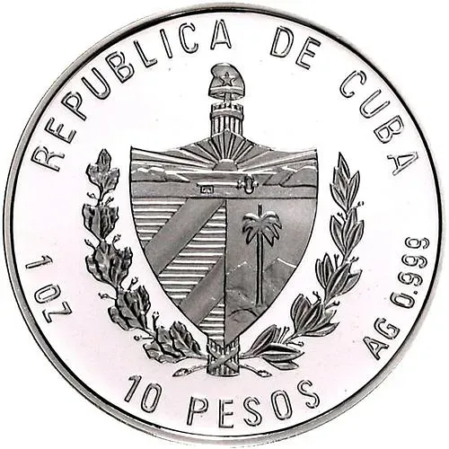 10 песо 2003, Чемпионат мира по футболу 2006 [Куба] Proof
