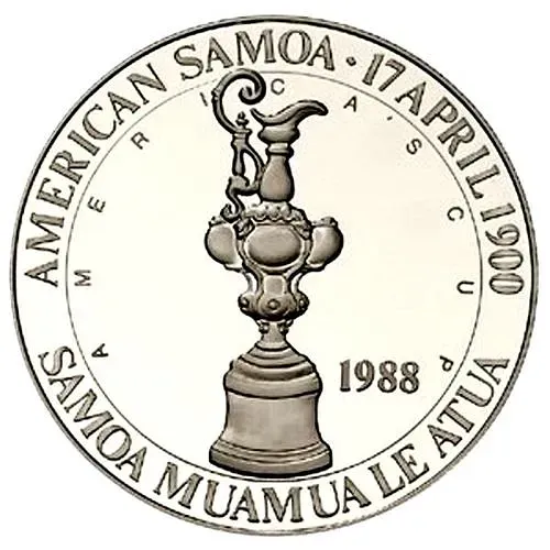 25 долларов 1988, регата "Кубок Америки" [Американское Самоа] Proof