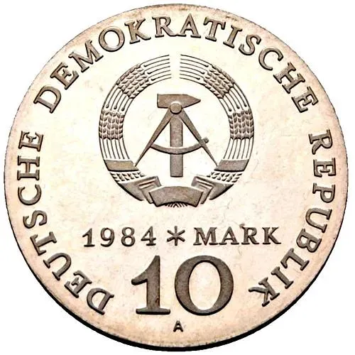 10 марок 1984, 100 лет со дня смерти Альфреда Эдмунда Брема [Германия / ГДР]