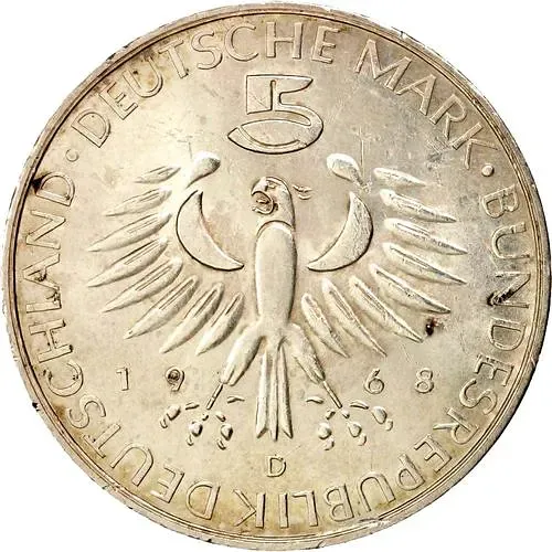 5 марок 1968, Петтенкофер [Германия / ФРГ]