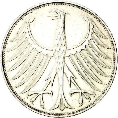 5 марок 1973, G, знак монетного двора: "G" - Карлсруэ [Германия / ФРГ]