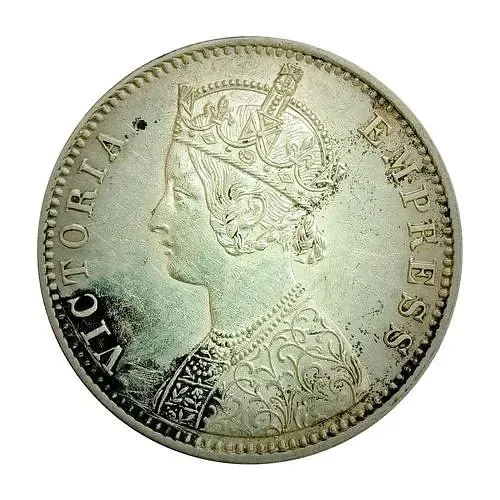 1 рупия 1892, C, знак монетного двора: "C" - Калькутта [Индия / Британская Индия]