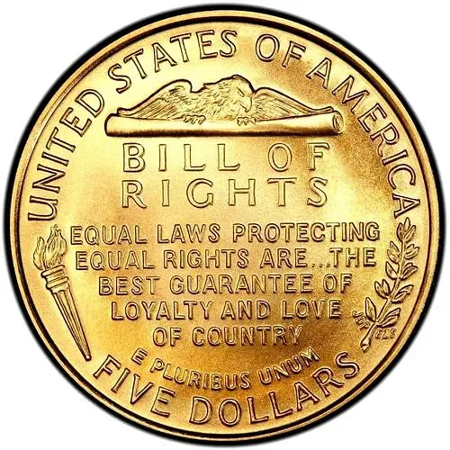 5 долларов 1993, W, Джеймс Мэдисон [США]