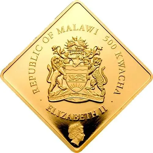 500 квач 2009, лев [Малави] Proof