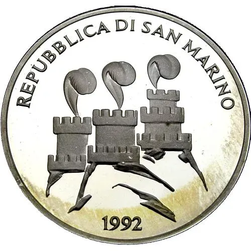 1000 лир 1992, XXV летние Олимпийские Игры, Барселона 1992 [Сан-Марино]