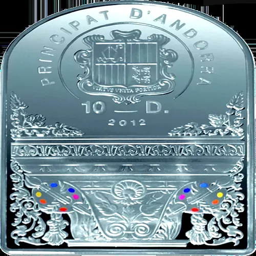 10 динеров 2012, Надежда [Андорра] Proof