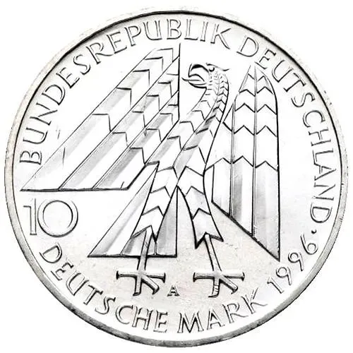 10 марок 1996, 150 лет первой католической ассоциации ремесленников А. Колпинга [Германия]