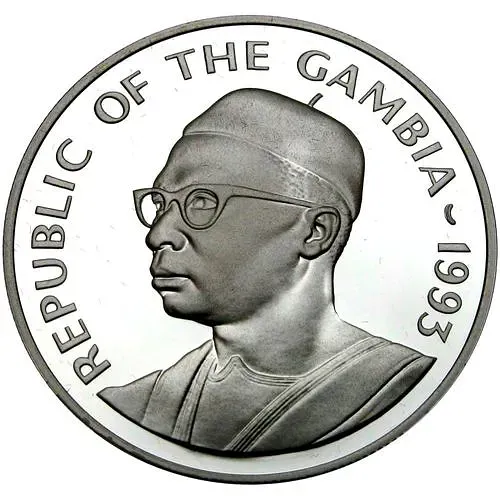 20 даласи 1993, Генрих Мореплаватель [Гамбия] Proof