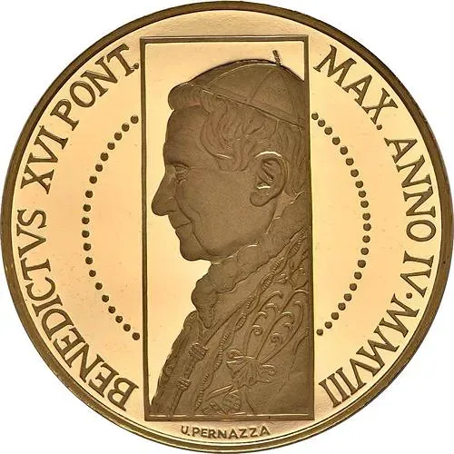 100 евро 2008, создание человека [Ватикан] Proof