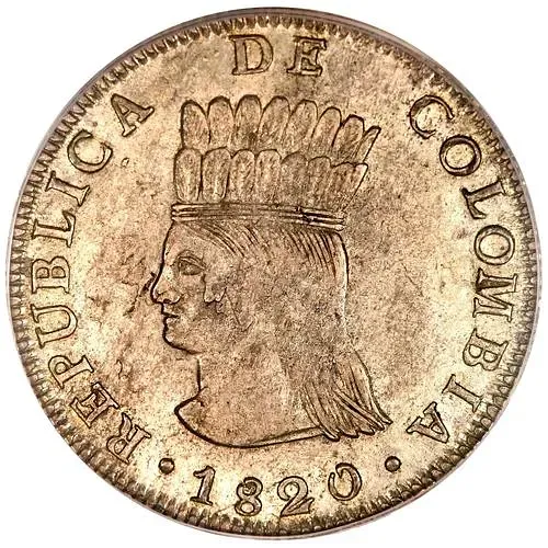 8 реалов 1820-1821 [Колумбия]