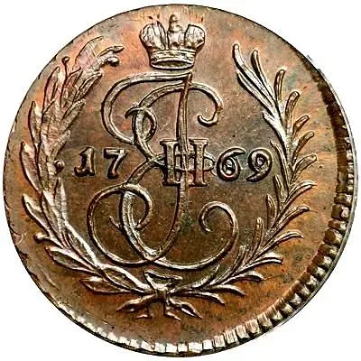 полушка 1769, без обозначения монетного двора
