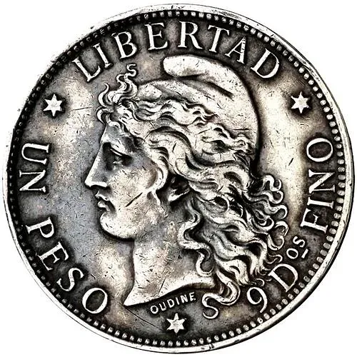 1 песо 1881 [Аргентина]