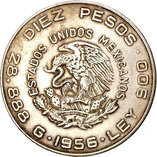 10 песо 1956 [Мексика]