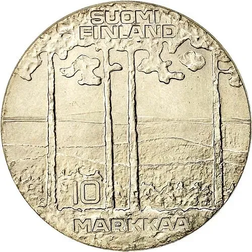 10 марок 1975, 75 лет со дня рождения президента Урхо Кекконен [Финляндия]