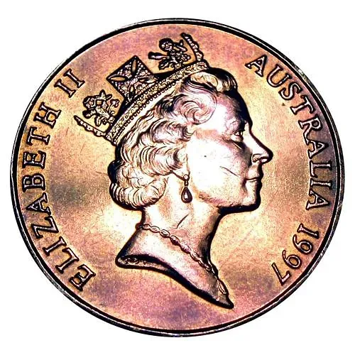 1 Dollar 1997, 100th Anniversary of the Birth of Charles Kingsford Smith (Portrait of Charles and Airplane) [Australia]