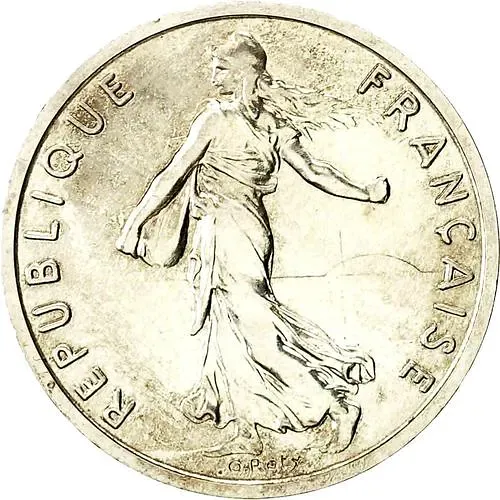 1/2 франка 1977 [Франция]