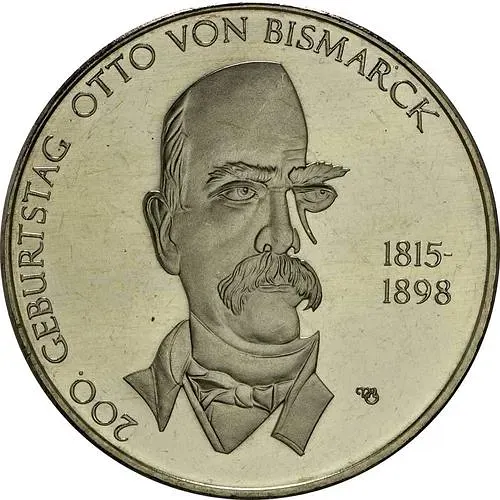 10 евро 2015, А, Отто фон Бисмарк [Германия]