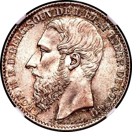 2 франка 1891 [Демократическая Республика Конго / Свободное государство Конго]