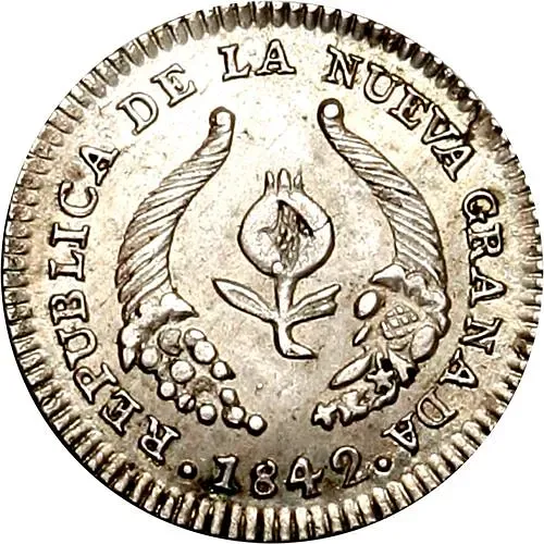 ½ реала 1838-1848 [Колумбия]