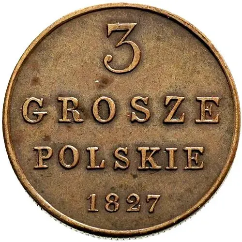 3 гроша 1827, FH